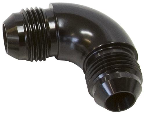 Aeroflow AF521-08BLK -8AN 90 Deg Male Flare Union Black