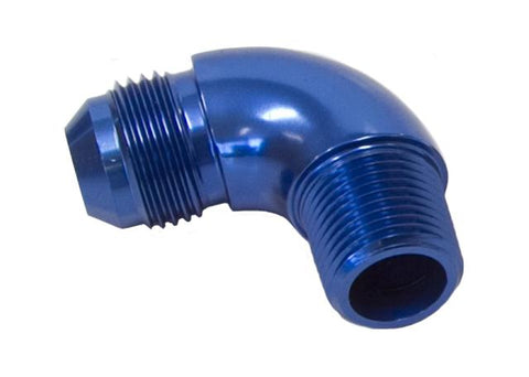 Aeroflow AF522-06-06 90 Deg 3/8" To -6AN Full Flow Blue