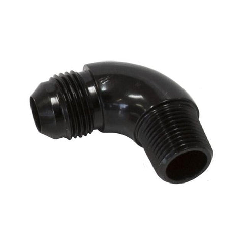 Aeroflow AF522-12BLK 90 Deg 3/4" To -12AN Full Flow Black