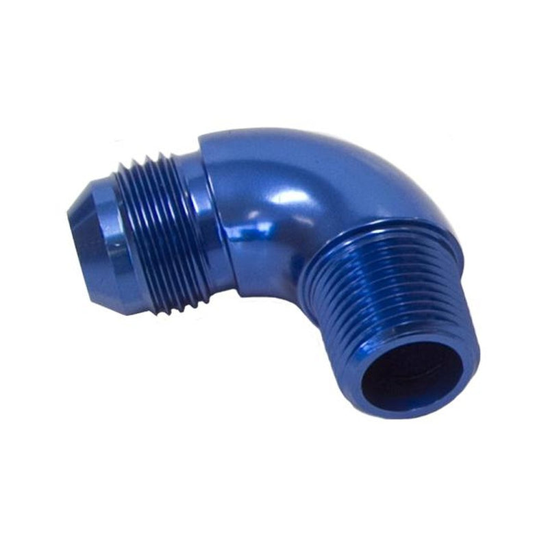 Aeroflow AF522-10-06 90 Deg 3/8" To -10AN Full Flow Blue
