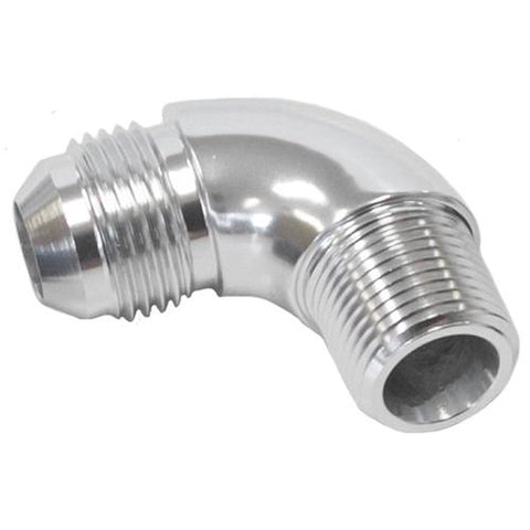 Aeroflow AF522-12S 90 Deg 3/4" To -12AN Full Flow Silver