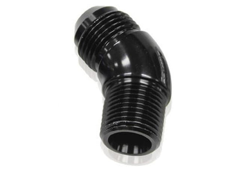 Aeroflow AF523-10-12BLK 45 Deg 3/4" To -10AN Full Flow