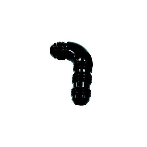Aeroflow AF533-12BLK 90Deg Bulkhead -12AN Full Flow Black