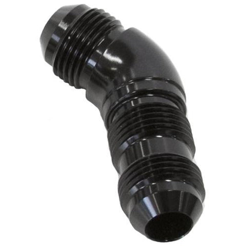 Aeroflow AF537-08BLK 45 Deg Bulkhead -8AN Full Flow Black