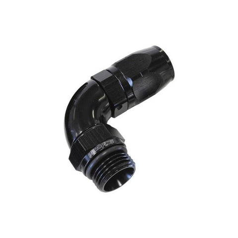 Aeroflow AF549-06-08BLK Male Hose End -8 ORB To -6 Hose