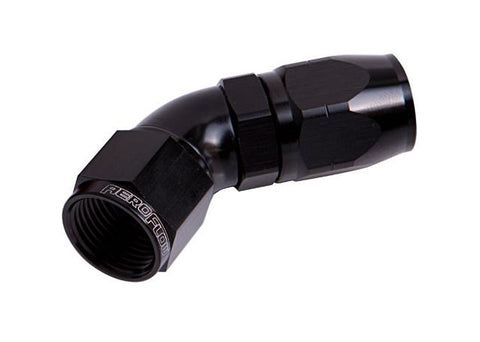 Aeroflow AF552-16BLK Alloy 45 Deg Hose End -16AN Black