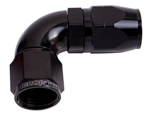 Aeroflow AF553-10BLK Alloy 90 Deg Hose End -10AN Black