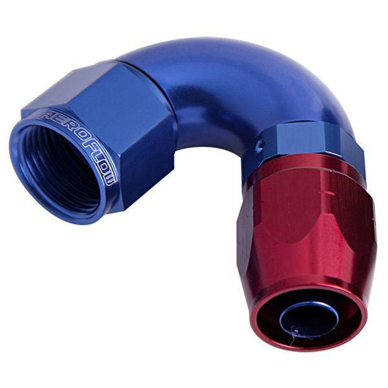 Aeroflow AF554-08 Alloy 120 Deg Hose End -8AN Blue Cutter