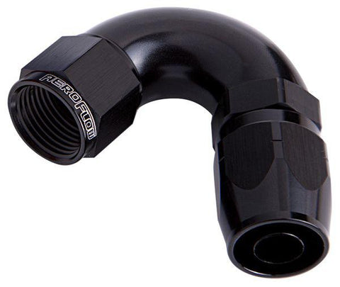 Aeroflow AF554-12BLK Alloy 120 Deg Hose End -12AN Black