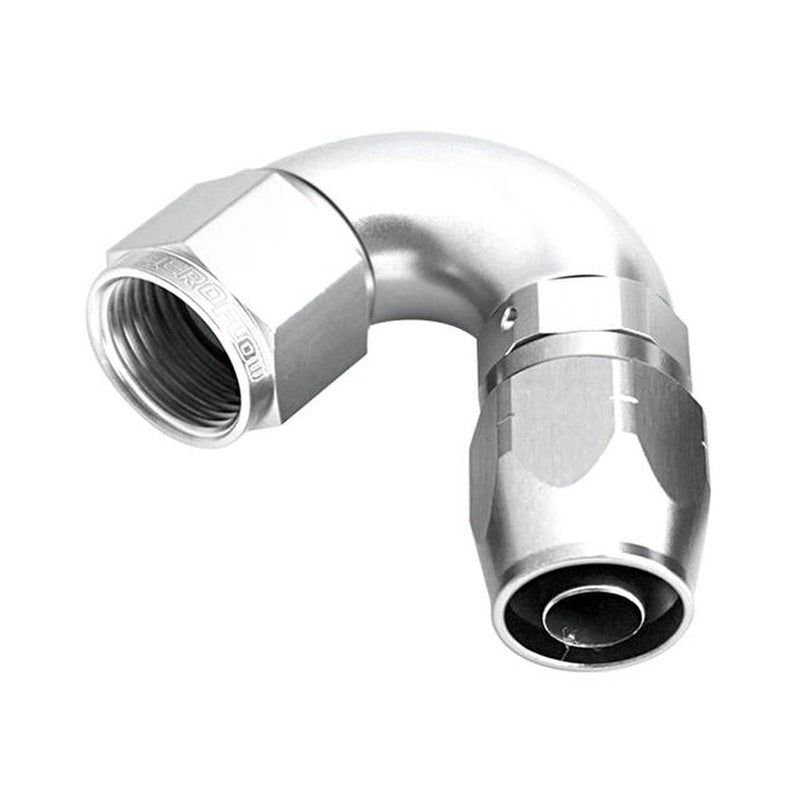 Aeroflow AF554-06S Alloy 120 Deg Hose End -6AN Silver