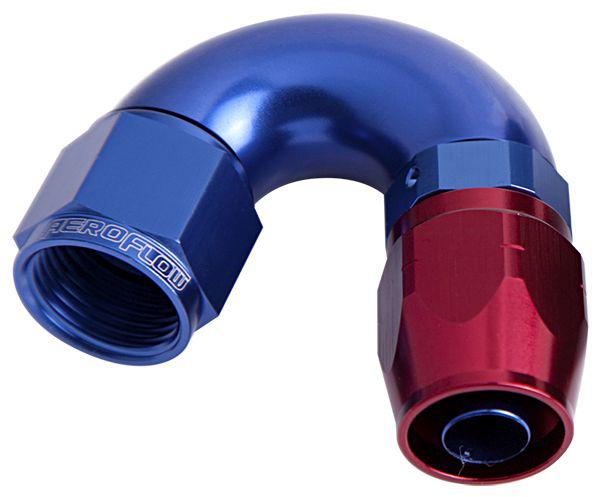 Aeroflow AF555-08 Alloy 150 Deg Hose End -8AN Blue Cutter