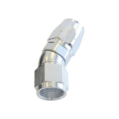 Aeroflow AF557-08S Alloy 30 Deg Hose End -8AN Silver