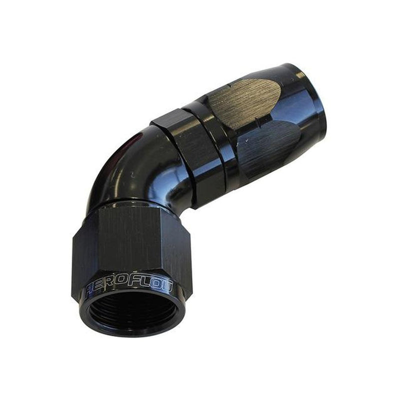 Aeroflow AF558-06BLK Alloy 60 Deg Hose End -6AN Black