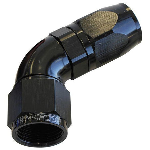 Aeroflow AF558-08BLK Alloy 60 Deg Hose End -8AN Black