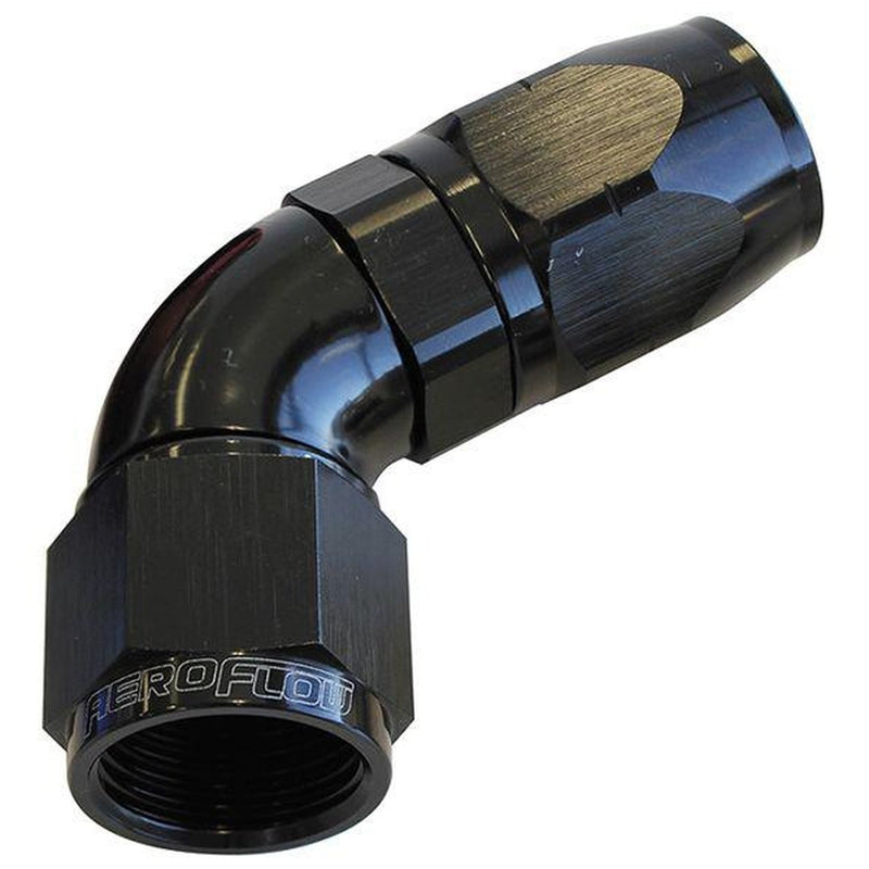 Aeroflow AF558-08BLK Alloy 60 Deg Hose End -8AN Black