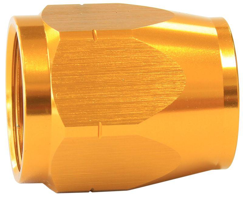 Aeroflow AF559-06DCG Gold Hose End Socket Cutter Style