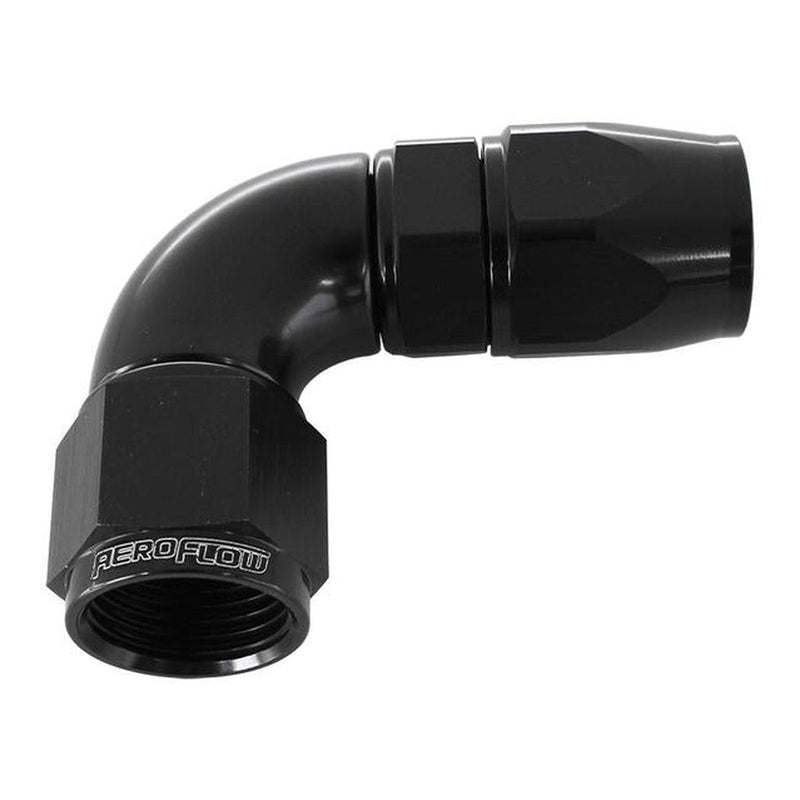 Aeroflow AF573-12DBLK 90 Deg -12AN Full Flow Teflon Hose
