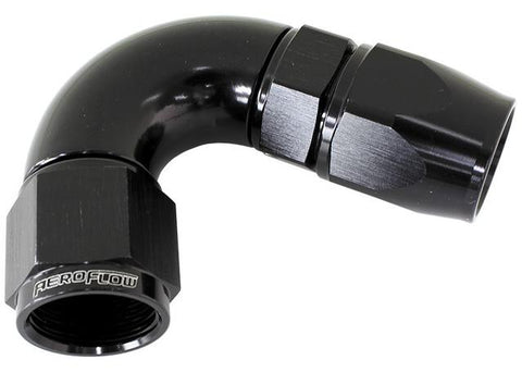 Aeroflow AF574-12DBLK 120 Deg -12AN Full Flow Teflon Hose