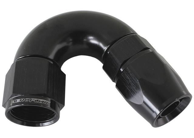 Aeroflow AF575-10DBLK 150 Deg -10AN Full Flow Teflon Hose