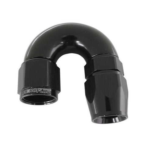 Aeroflow AF576-08DBLK 180 Deg -8AN Full Flow Teflon Hose