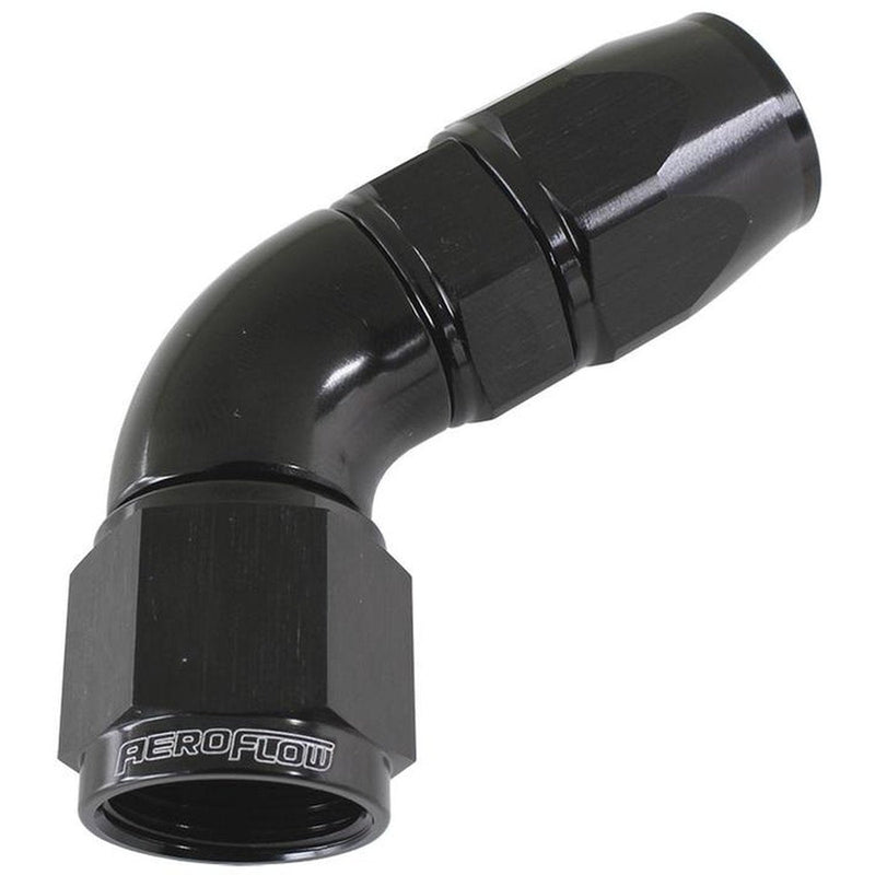 Aeroflow AF578-10DBLK 60 Deg -10AN Full Flow Teflon Hose
