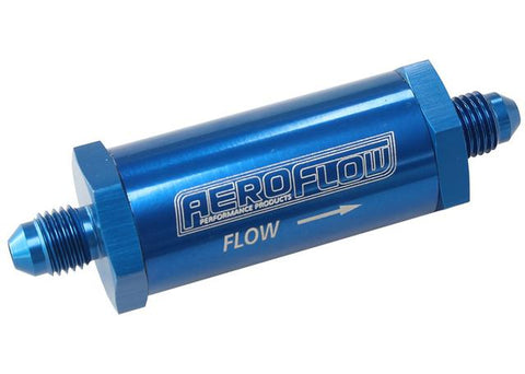 Aeroflow AF607-04 -4AN Inline Fuel & Oil Filter Blue 30