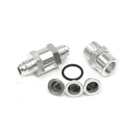 Aeroflow AF608-06S -6AN Inline Fuel & Oil Filter Silver