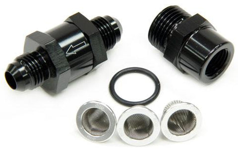 Aeroflow AF608-04BLK -4AN Inline Fuel & Oil Filter Black