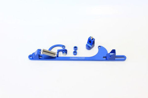 Aeroflow AF64-2001 Billet Throttle Cable Bracket Blue