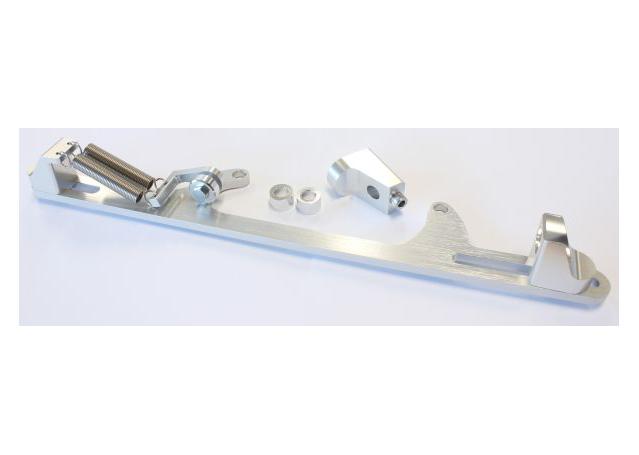 Aeroflow AF64-2002S Billet Throttle Cable Bracket Silver