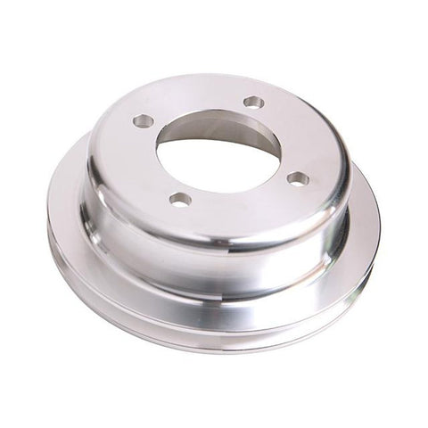 Aeroflow AF64-2024 Billet Crank V Pulley 4 Bolt Polished