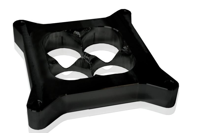 Aeroflow AF64-2044BLK Velocity Carb Spacer 4150 1" Black