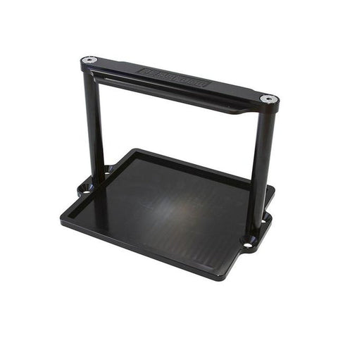 Aeroflow AF64-2101BLK Battery Hold Down Tray Black Billet