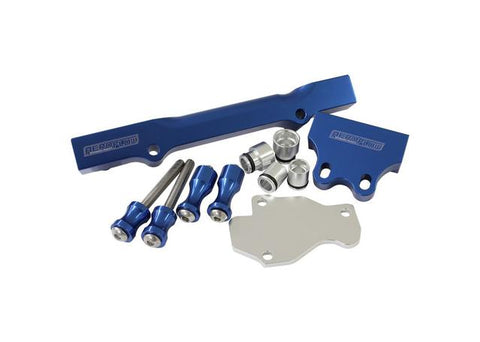 Aeroflow AF64-2204 Billet Fuel Rail Kit Gen 2 Blue Suits