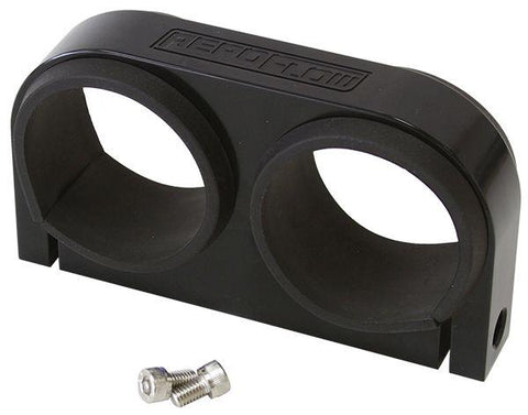 Aeroflow AF64-2902BLK Billet Fuel Pump Bracket Black Dual