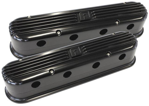 Aeroflow AF64-4110BLK Billet Retro Black Valve Covers