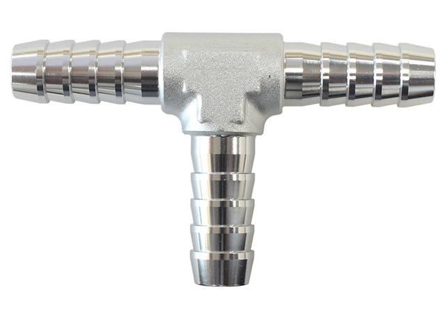 Aeroflow AF64-4202S Aluminium T Piece 5mm / 3/16" Silver