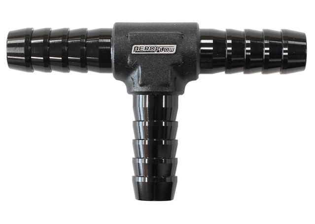 Aeroflow Aluminium T Piece 13mm / 1/2" Black Tee Piece