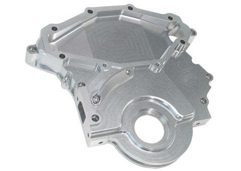 Aeroflow AF64-4358S Billet Timing Cover Silver Fits