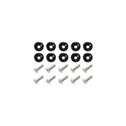Aeroflow 5/16" Billet Dress-up / Fender Bolt Kit Black 10