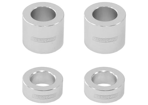 Aeroflow Billet Bolt Spacers Silver M6 1/4" 4 Pack