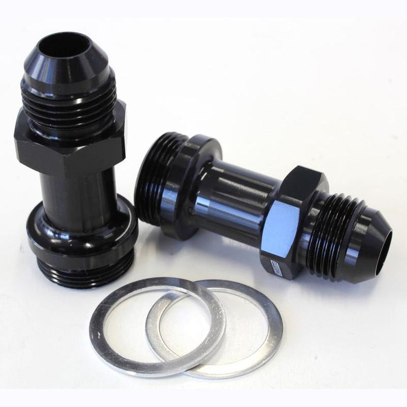 Aeroflow AF700-08BLK Holley Inlet Fitting -8AN Black 7/8"
