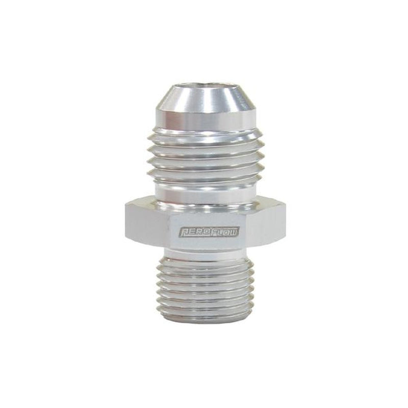Aeroflow AF738-06S Metric M12x1.0mm To -6AN Silver Male