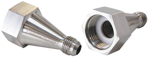 Aeroflow AF758-04 Nitrous Bottle Adapter -4AN Steel