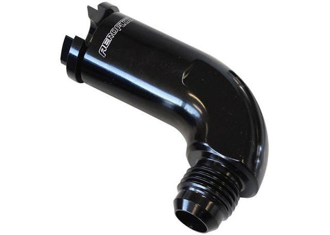 Aeroflow AF803-03BLK 90Deg Push On Fuel Fitting 3/8"