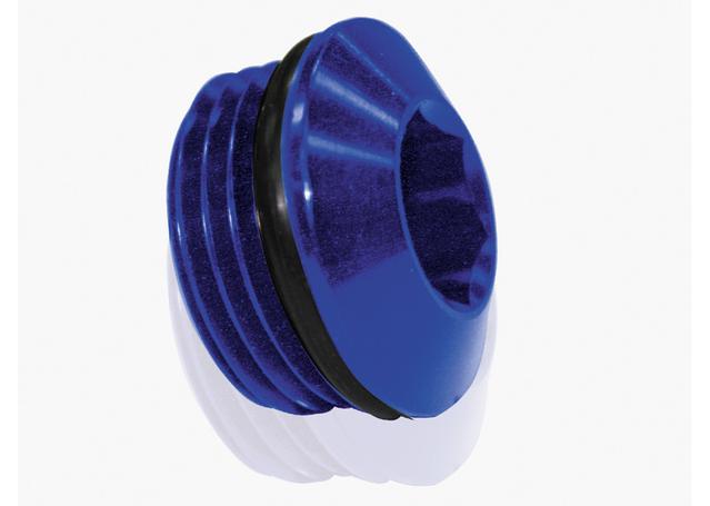 Aeroflow AF813-12 ORB Slimline Port Plug -12AN Blue Finsh