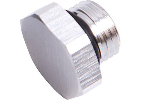 Aeroflow AF814-12S ORB Hex Port Plug -12AN Silver Finish