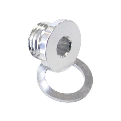 Aeroflow AF814-M12S Metric Port Plug M12 X 1.5 Silver Low