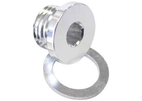 Aeroflow AF814-M18S Metric Port Plug M18 X 1.5 Silver Low