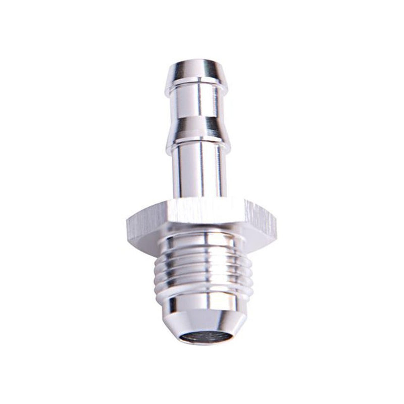 Aeroflow AF817-05S 8mm Barb To -6AN Adapter Silver Male